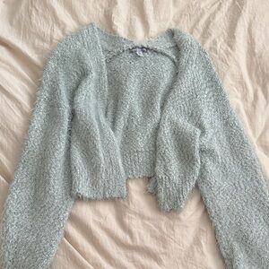 Urban Outfitters Riona Open front cardigan in green size XS